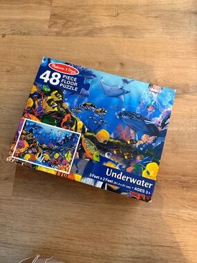 Melissa & Doug Underwater Ocean Puzzle - Blue & Yellow